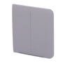 Panneau tactile pour double interrupteur d'éclairage - Compatible avec AJ-LIGHTCORE-2G - Rétro-éclairage LED - Panneau tactile latéral sans contact - Couleur Gris - Ajax - LightSwitch SideButton