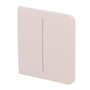 Panneau tactile pour double interrupteur d'éclairage - Compatible avec AJ-LIGHTCORE-2G - Rétro-éclairage LED - Panneau tactile latéral sans contact - Couleur ivoire - Ajax - LightSwitch SideButton