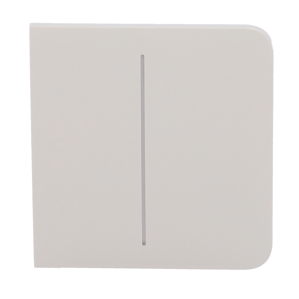 Panneau tactile pour double interrupteur d'éclairage - Compatible avec AJ-LIGHTCORE-2G - Rétro-éclairage LED - Panneau tactile latéral sans contact - Couleur huître - Ajax - LightSwitch SideButton