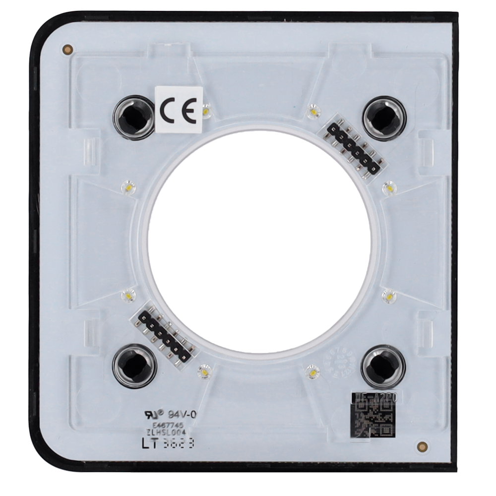 Cache-prise latéral pour fiche intelligente de type E - Compatible avec AJ-OUTLETCORE-SMART-E - Indicateur LED de l'état de la prise et de la consommation d'énergie - Bouton tactile pour la commande manuelle - Rétro alimentation LED - Couleur noir