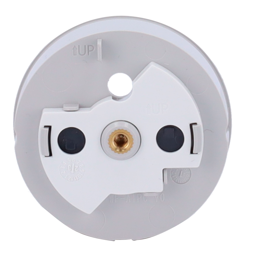 Cache-prise latéral pour fiche intelligente de type E - Compatible avec AJ-OUTLETCORE-SMART-E - Indicateur LED de l'état de la prise et de la consommation d'énergie - Bouton tactile pour la commande manuelle - Rétro alimentation LED - Couleur brouillard