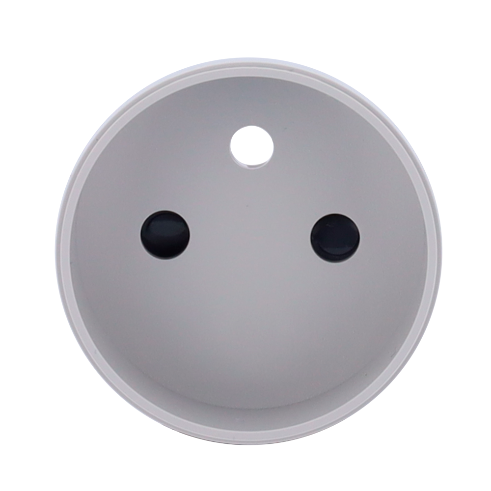 Cache-prise latéral pour fiche intelligente de type E - Compatible avec AJ-OUTLETCORE-SMART-E - Indicateur LED de l'état de la prise et de la consommation d'énergie - Bouton tactile pour la commande manuelle - Rétro alimentation LED - Couleur brouillard
