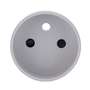 Cache-prise latéral pour fiche intelligente de type E - Compatible avec AJ-OUTLETCORE-SMART-E - Indicateur LED de l'état de la prise et de la consommation d'énergie - Bouton tactile pour la commande manuelle - Rétro alimentation LED - Couleur brouillard