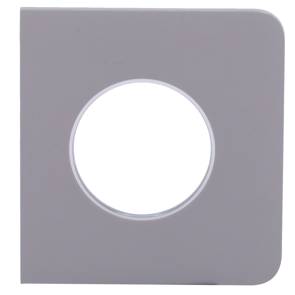 Cache-prise latéral pour fiche intelligente de type E - Compatible avec AJ-OUTLETCORE-SMART-E - Indicateur LED de l'état de la prise et de la consommation d'énergie - Bouton tactile pour la commande manuelle - Rétro alimentation LED - Couleur Gris