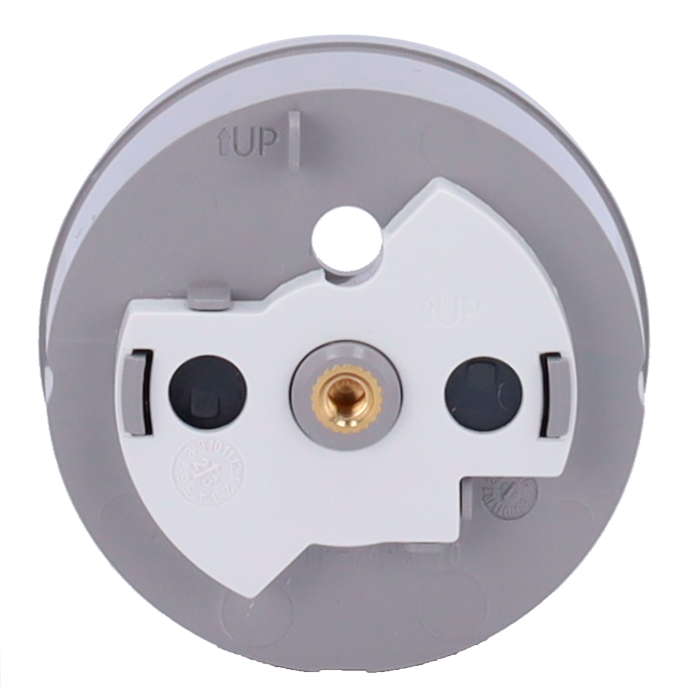 Cache-prise latéral pour fiche intelligente de type E - Compatible avec AJ-OUTLETCORE-SMART-E - Indicateur LED de l'état de la prise et de la consommation d'énergie - Bouton tactile pour la commande manuelle - Rétro alimentation LED - Couleur Gris