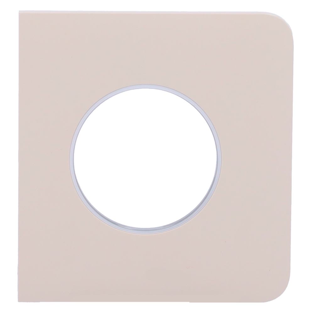 Cache-prise latéral pour fiche intelligente de type E - Compatible avec AJ-OUTLETCORE-SMART-E - Indicateur LED de l'état de la prise et de la consommation d'énergie - Bouton tactile pour la commande manuelle - Rétro alimentation LED - Couleur ivoire