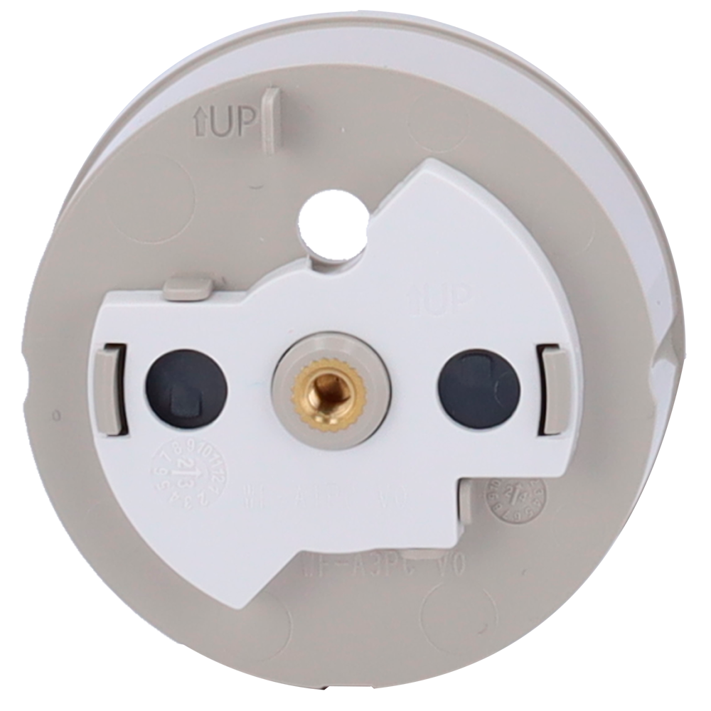 Cache-prise latéral pour fiche intelligente de type E - Compatible avec AJ-OUTLETCORE-SMART-E - Indicateur LED de l'état de la prise et de la consommation d'énergie - Bouton tactile pour la commande manuelle - Rétro alimentation LED - Couleur olive