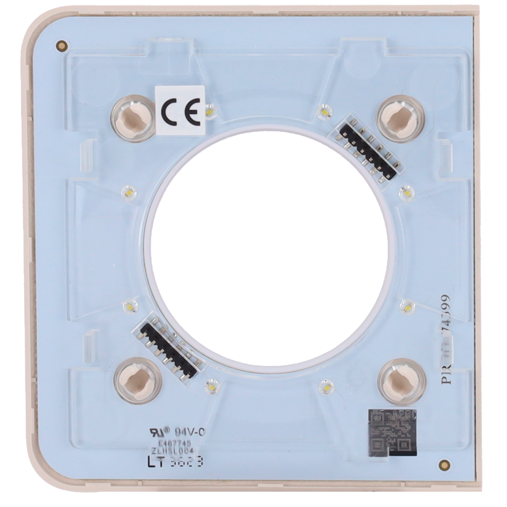 Cache-prise latéral pour fiche intelligente de type F - Compatible avec AJ-OUTLETCORE-SMART - Indicateur LED de l'état de la prise et de la consommation d'énergie - Bouton tactile pour la commande manuelle - Rétro alimentation LED - Couleur ivoire