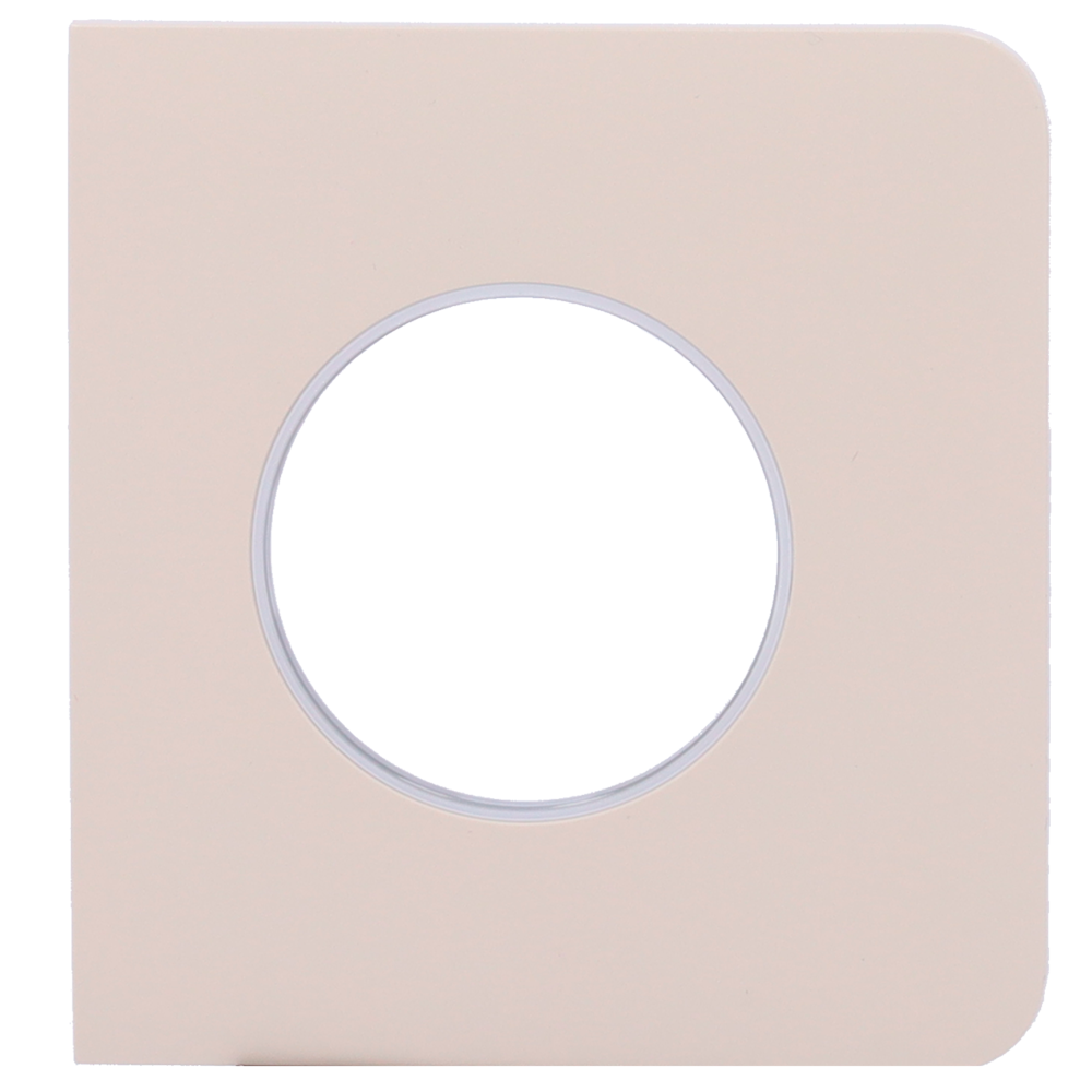 Cache-prise latéral pour fiche intelligente de type F - Compatible avec AJ-OUTLETCORE-SMART - Indicateur LED de l'état de la prise et de la consommation d'énergie - Bouton tactile pour la commande manuelle - Rétro alimentation LED - Couleur ivoire