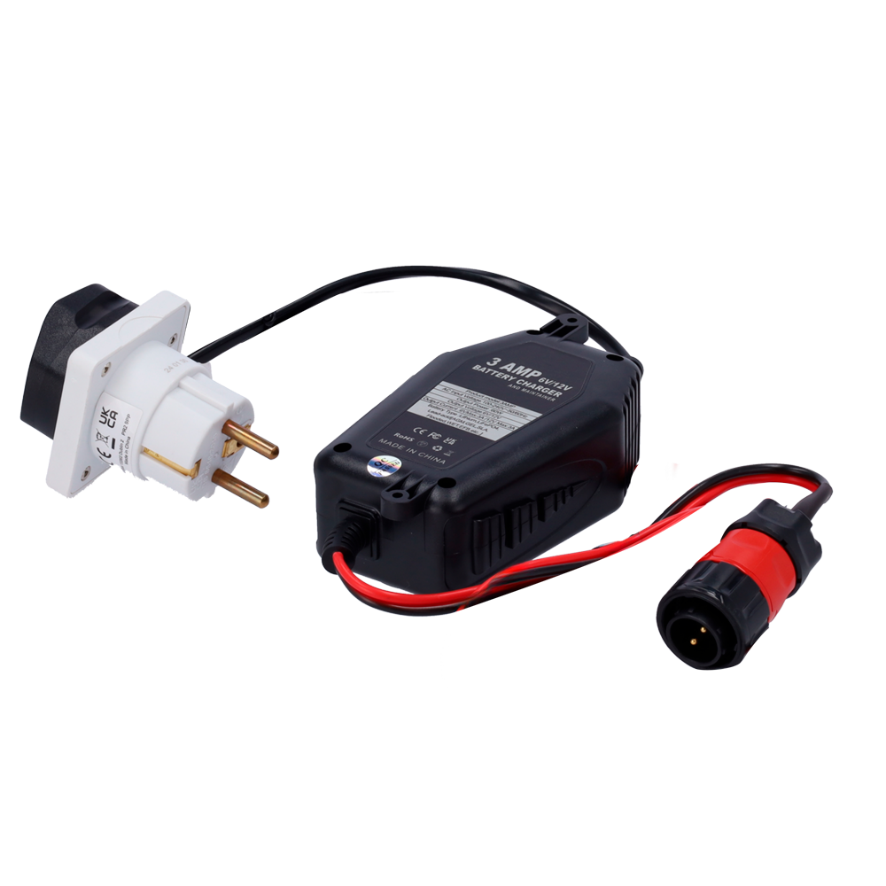 Tour d'alimentation de protection - Chargeur de batterie interne - Longueur du câble 2 m