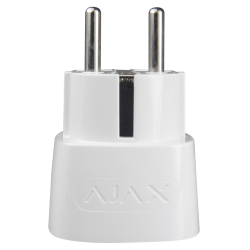 Prise intelligente avec contrôle à distanceSans fil 868 MHz JewellerAntenne interne portée 1000 m230 VAC 50 Hz / Jusqu'à 2.5 kW (11 A)Compteur de consommation couleur blanche