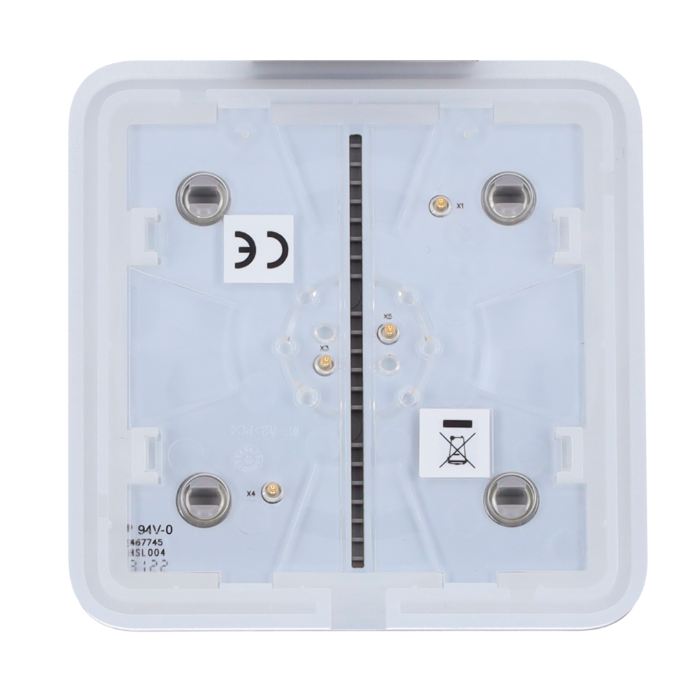 Panneau tactile pour un interrupteur d'éclairage - Compatible AJ-LIGHTCORE-1G / -2W - Rétro-éclairage LED - Clavier tactile sans contact - Couleur Gris - Ajax - LightSwitch SoloButton