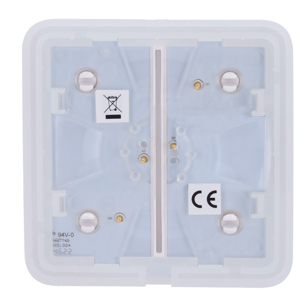 Touche tactile pour interrupteur double éclairage AJA-LIGHTCORE-2G  Rétro-éclairage LED Panneau tactile sans contact Couleur blanc