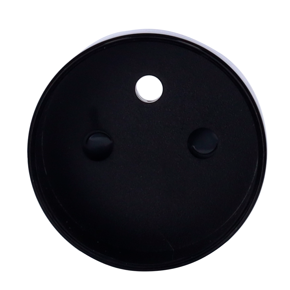 Cache-prise avant pour fiche intelligente de type E - Compatible avec AJ-OUTLETCORE-SMART-E - Indicateur LED de l'état de la prise et de la consommation d'énergie - Bouton tactile pour la commande manuelle - Rétro alimentation LED - Couleur noir