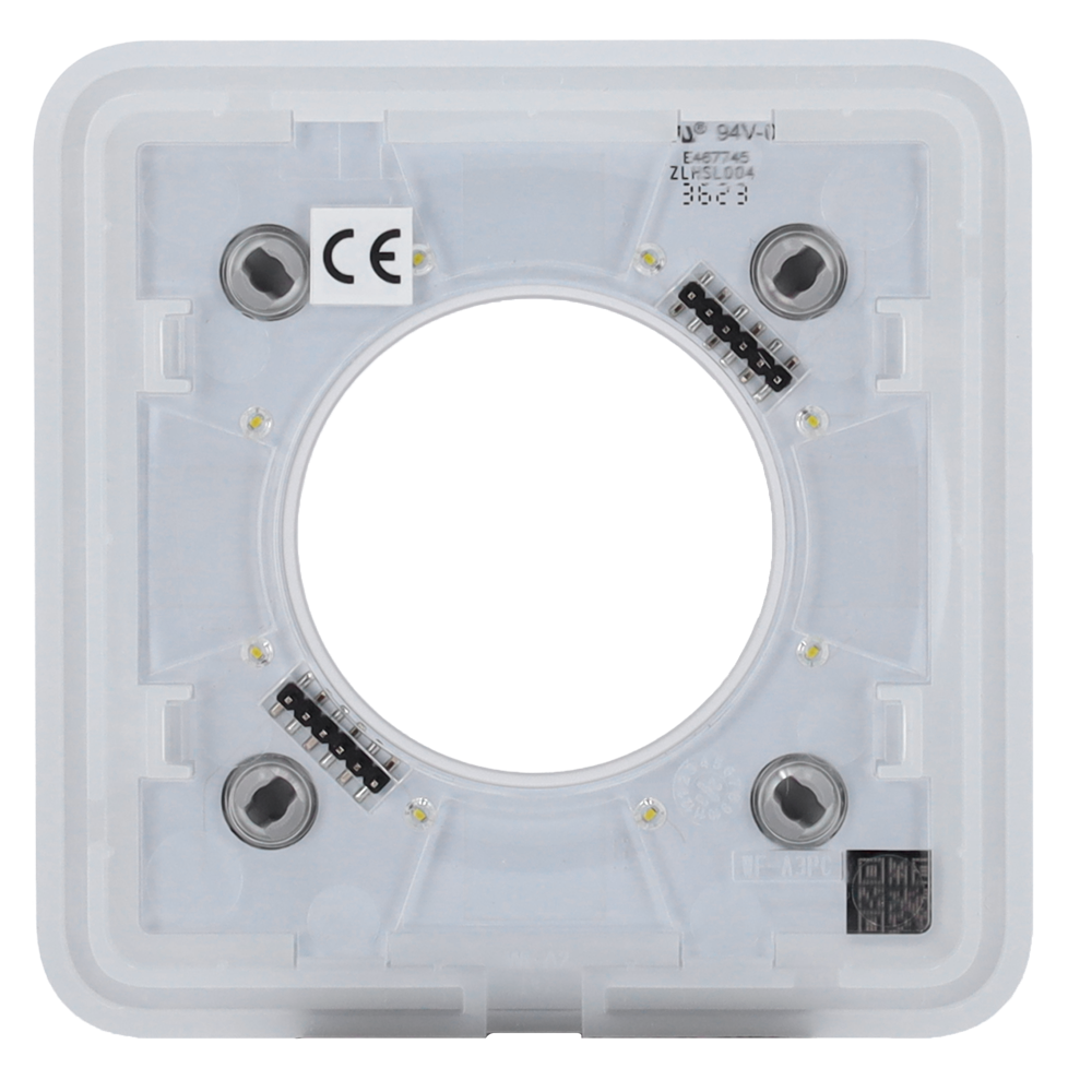 Cache-prise avant pour fiche intelligente de type E - Compatible avec AJ-OUTLETCORE-SMART-E - Indicateur LED de l'état de la prise et de la consommation d'énergie - Bouton tactile pour la commande manuelle - Rétro alimentation LED - Couleur Gris