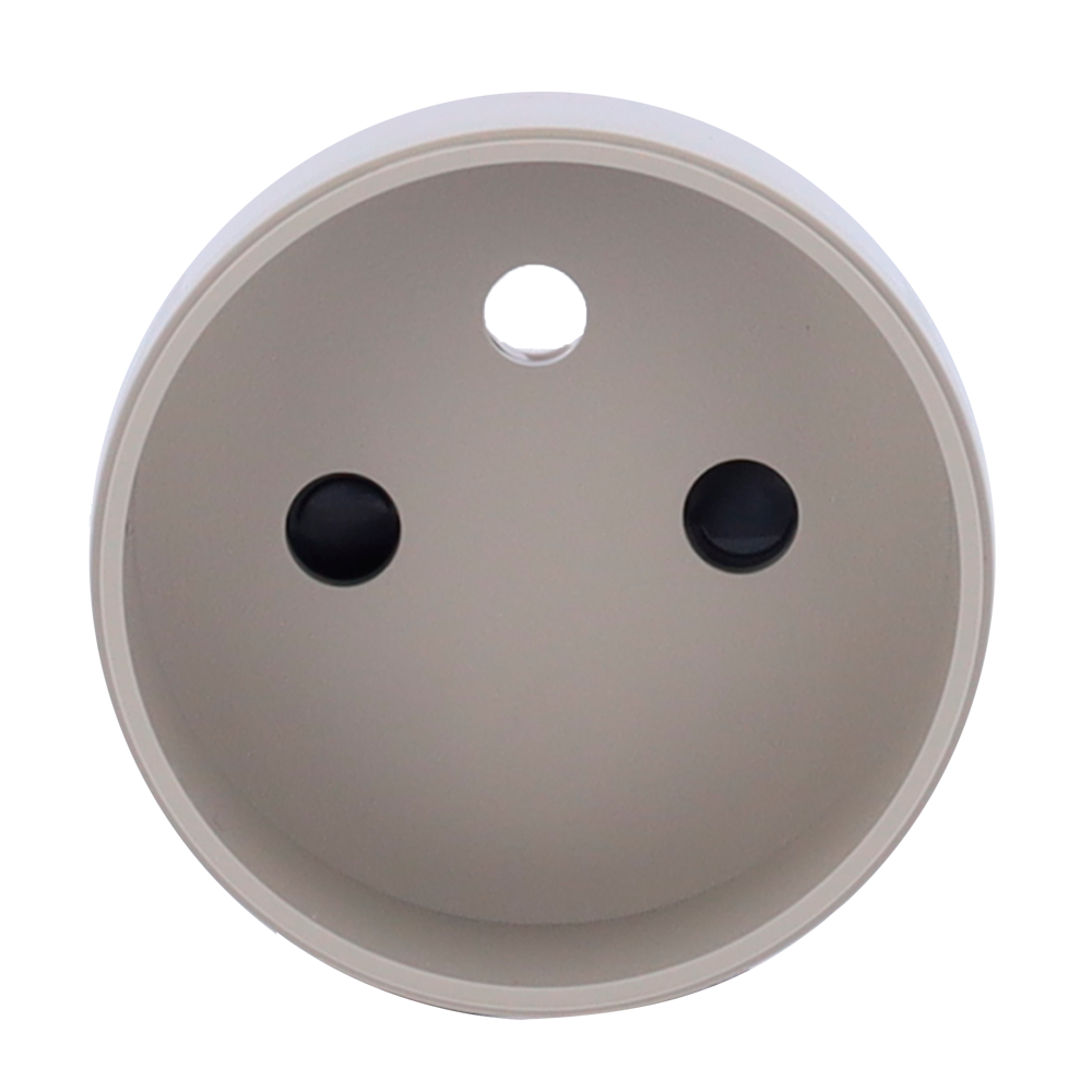 Cache-prise avant pour fiche intelligente de type E - Compatible avec AJ-OUTLETCORE-SMART-E - Indicateur LED de l'état de la prise et de la consommation d'énergie - Bouton tactile pour la commande manuelle - Rétro alimentation LED - Couleur olive