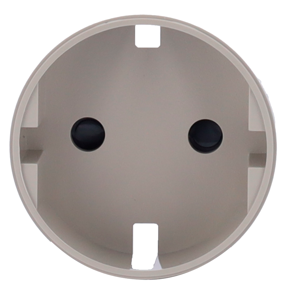 Cache-prise avant pour fiche intelligente de type F - Compatible avec AJ-OUTLETCORE-SMART - Indicateur LED de l'état de la prise et de la consommation d'énergie - Bouton tactile pour la commande manuelle - Rétro alimentation LED - Couleur olive