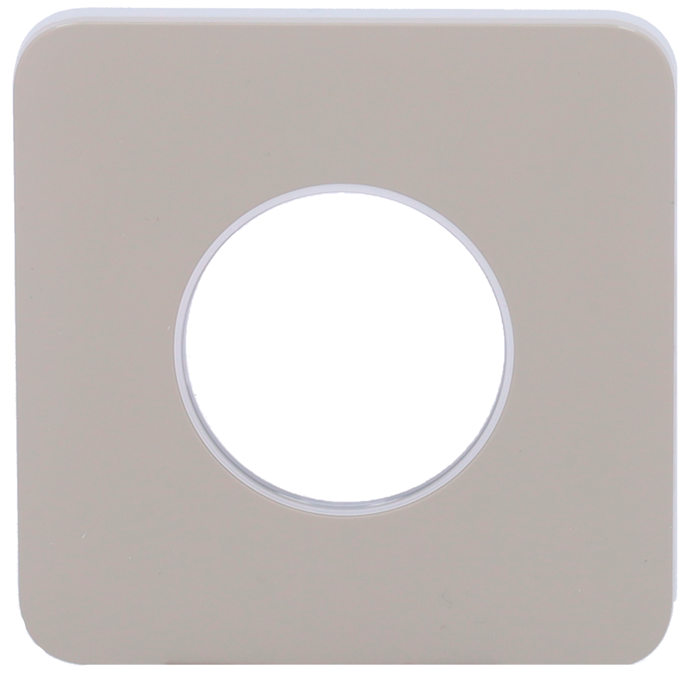 Cache-prise avant pour fiche intelligente de type F - Compatible avec AJ-OUTLETCORE-SMART - Indicateur LED de l'état de la prise et de la consommation d'énergie - Bouton tactile pour la commande manuelle - Rétro alimentation LED - Couleur olive