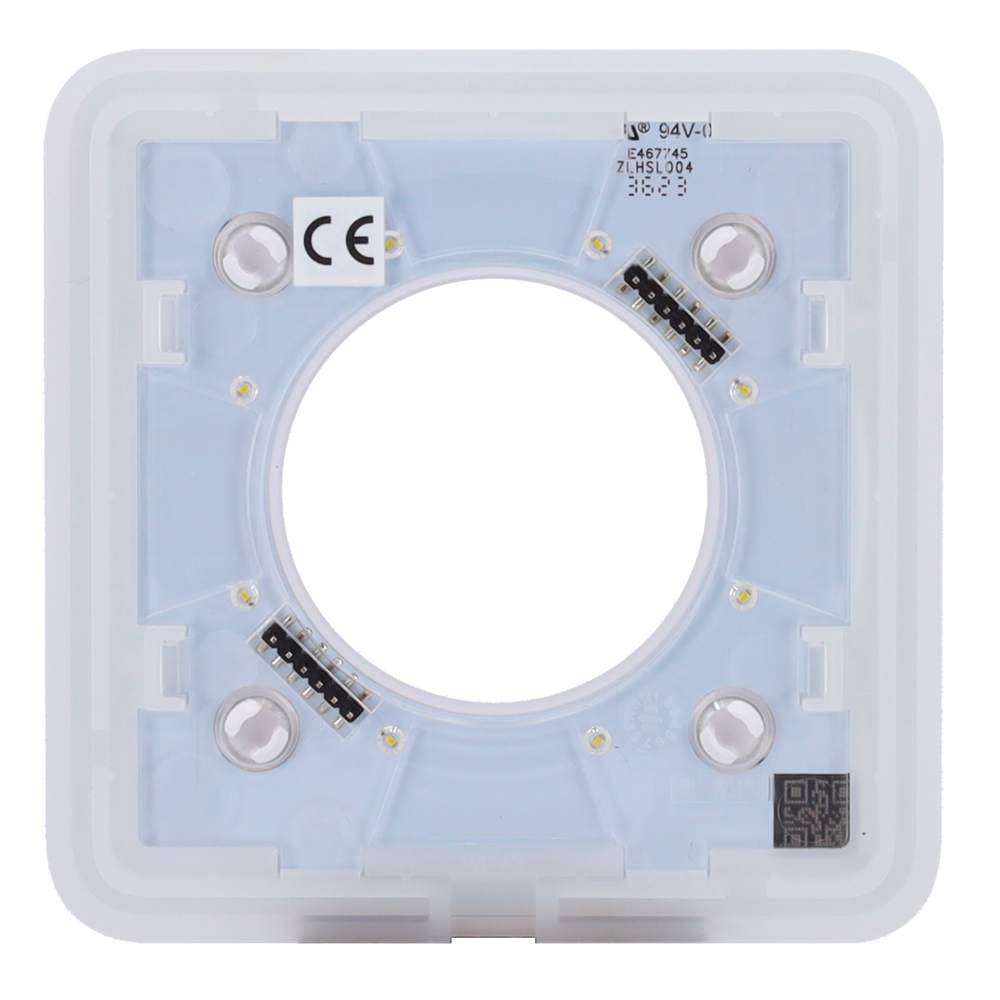 Cache-prise avant pour fiche intelligente de type F - Compatible avec AJ-OUTLETCORE-SMART - Indicateur LED de l'état de la prise et de la consommation d'énergie - Bouton tactile pour la commande manuelle - Rétro alimentation LED - Couleur blanche