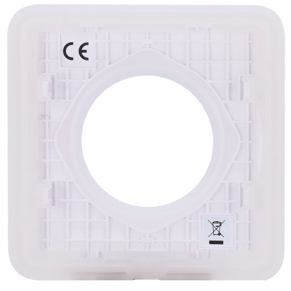 Cache-prise pour fiche de base de type F - Compatible avec AJ-OUTLETCORE-BASIC - Protection contre la poussière, les éclaboussures et les objets - Pas de contrôle de la consommation - Pas de télécommande  - Couleur blanche