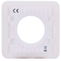 Cache-prise pour fiche de base de type F - Compatible avec AJ-OUTLETCORE-BASIC - Protection contre la poussière, les éclaboussures et les objets - Pas de contrôle de la consommation - Pas de télécommande  - Couleur blanche