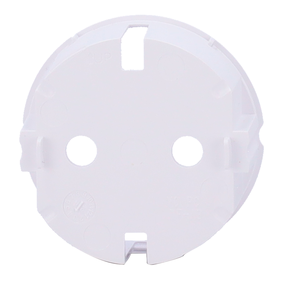 Cache-prise pour fiche de base de type F - Compatible avec AJ-OUTLETCORE-BASIC - Protection contre la poussière, les éclaboussures et les objets - Pas de contrôle de la consommation - Pas de télécommande  - Couleur blanche