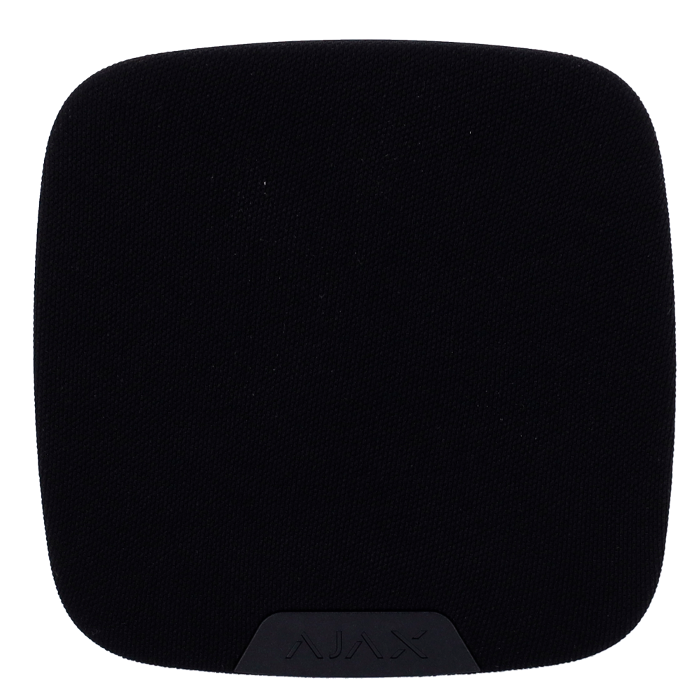 Module vocal sans fil - Sans fil 868 MHz Jeweller - Puissance sonore maximale 103 dB - Alimentation 4 piles CR123A 3.0 V - Optimisation de la voix grâce à l'IA - Support avec vis de fixation