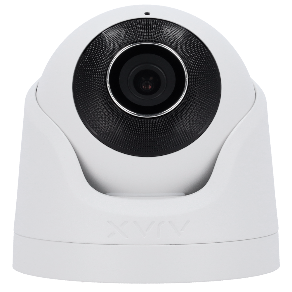 Caméra IP Turret 5 MégapixelProgressive Scan CMOSObjectif 4 mm, emplacement MicroSD jusqu'à 256GBLED IR Portée 35m, PoE 802.3atCompatibilité avec les Hub et les NVR