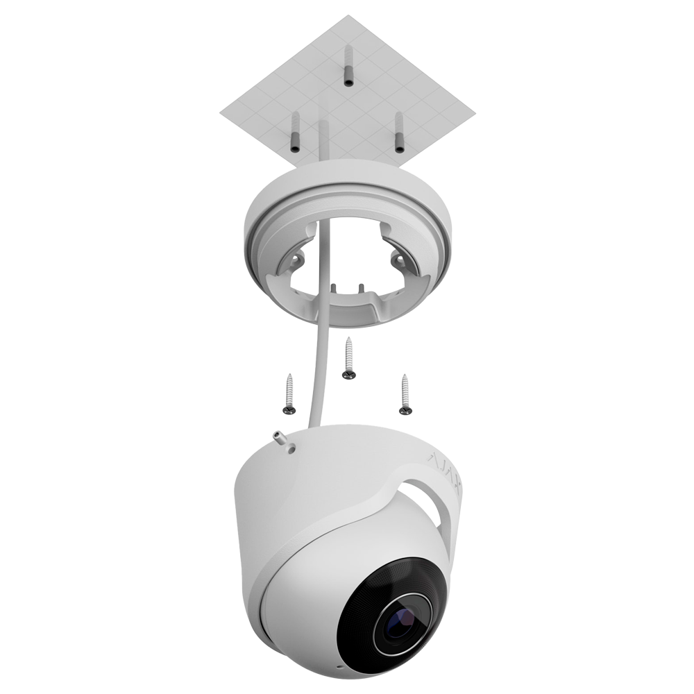 Caméra IP Turret 8 Mégapixel Couleur NoirProgressive Scan CMOSObjectif 4 mm, emplacement MicroSD jusqu'à 256GBLED IR Portée 35m, PoE 802.3atCompatibilité avec les Hub et les NVR