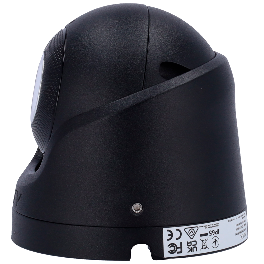 Caméra IP Turret 8 Mégapixel Couleur NoirProgressive Scan CMOSObjectif 4 mm, emplacement MicroSD jusqu'à 256GBLED IR Portée 35m, PoE 802.3atCompatibilité avec les Hub et les NVR