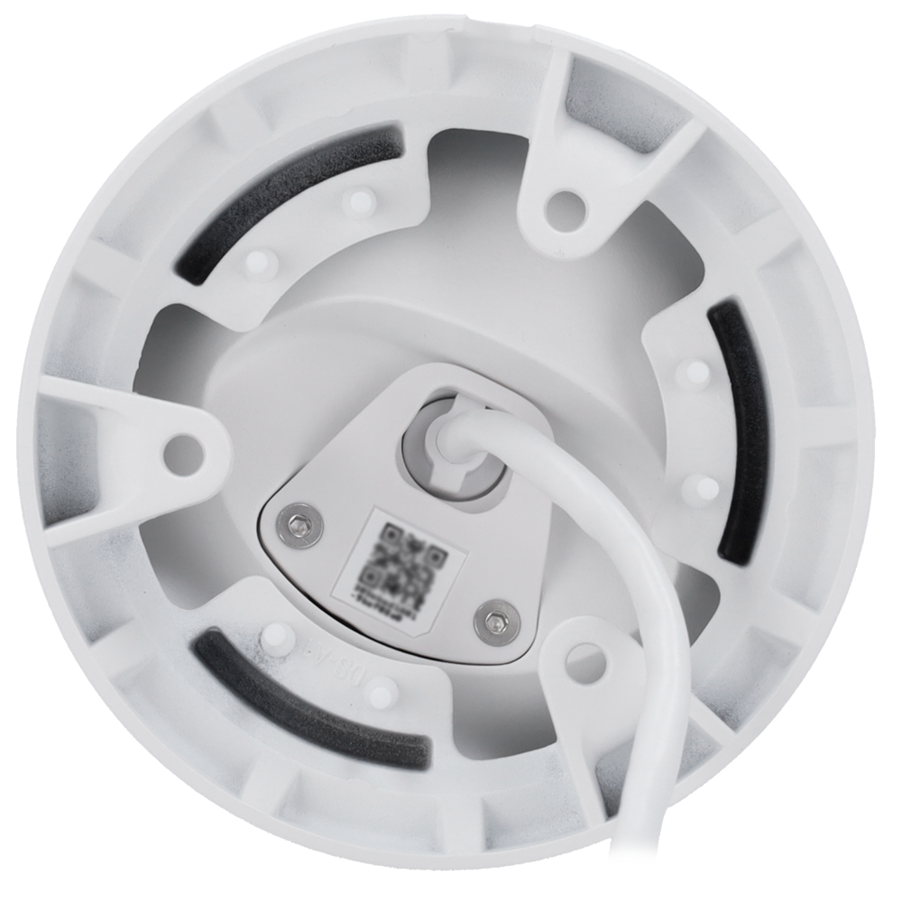 Caméra IP Turret 8 MégapixelProgressive Scan CMOSObjectif 4 mm, emplacement MicroSD jusqu'à 256GBLED IR Portée 35m, PoE 802.3atCompatibilité avec les Hub et les NVR