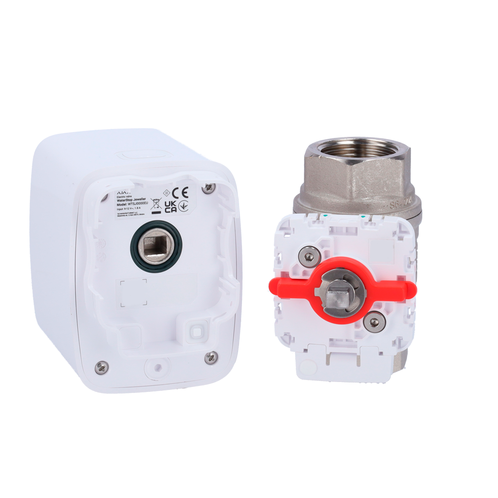 Electrovanne de fermeture de l'eau - Valve Bonomi de 1" (DN 25)) - Compatible avec les canalisations d'eau chaude et froide - Fermeture de la vanne en moins de 5 secondes - Prise en charge des scénarios d'automatisation - Alimentation 4 batteries CR123A ou à 7,5~14 VDC