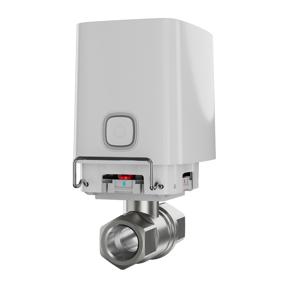 Electrovanne de fermeture de l'eau - Valve Bonomi de 1" (DN 25)) - Compatible avec les canalisations d'eau chaude et froide - Fermeture de la vanne en moins de 5 secondes - Prise en charge des scénarios d'automatisation - Alimentation 4 batteries CR123A ou à 7,5~14 VDC