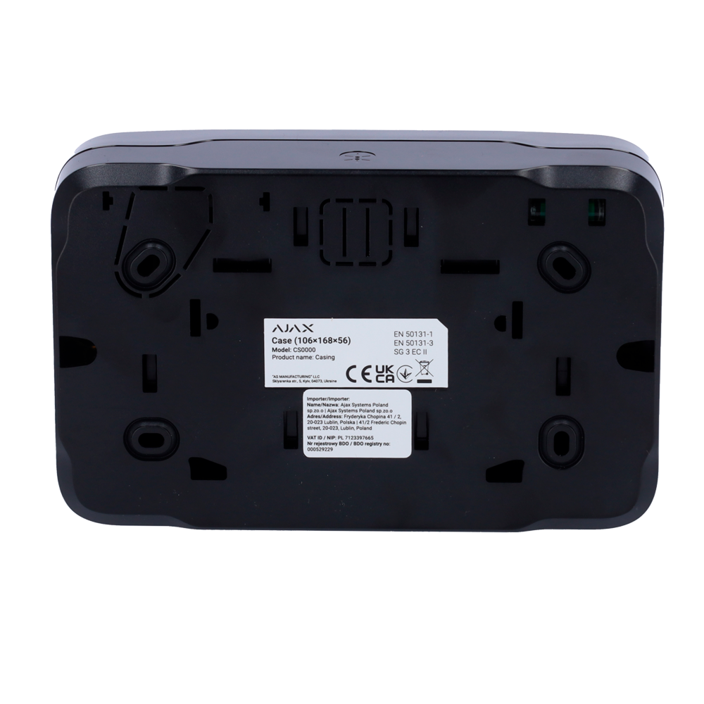 Boîtier noir pour un module Fibra Compatible avec les cartes : LineProtect, LineSplit et MultiRelay, Niveau à bulle préinstallé auto-protection fournie