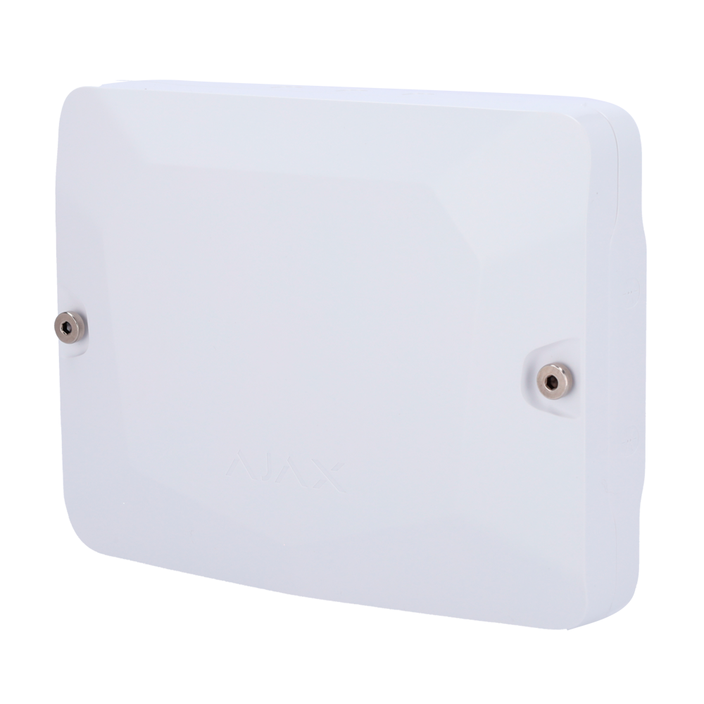 Boîtier blanc pour 2 modules Fibra Compatible avec les cartes : LineProtect, LineSplit et MultiRelay, Niveau à bulle préinstallé auto-protection fournie