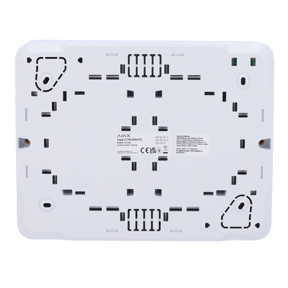 Boîtier blanc pour 2 modules Fibra Compatible avec les cartes : LineProtect, LineSplit et MultiRelay, Niveau à bulle préinstallé auto-protection fournie