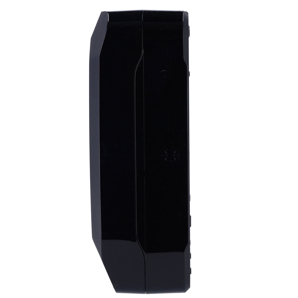 Boîtier noir pour l'installation et la connexion du module Fibra LineSupply  Certificat de grade 3 Boîtier avec 1 emplacement Emplacement pour une batterie de 7 Ah Niveau à bulle préinstallé Auto-protection fournie