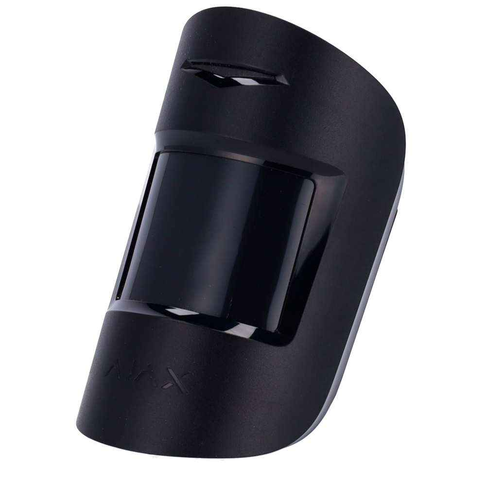 Détecteur PIR et bris de vitre noir Protocole Fibra Anti-animaux Certificat de grade 2 Zone de détection PIR 12 m Zone de détection de bris de vitre 9 m