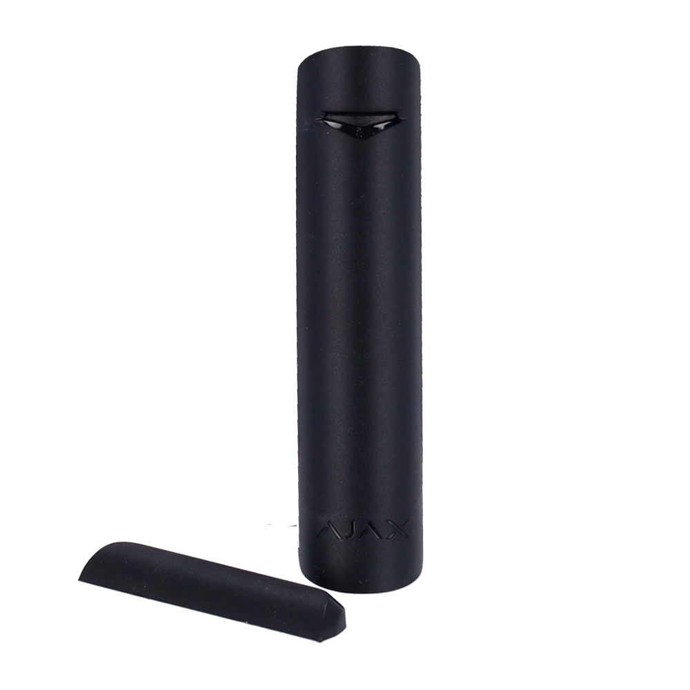 Contact magnétique noir porte/fenêtre Protocole Fibra Certificat de grade 2 Indicateur LED 1 entrée pour capteur filaire NC