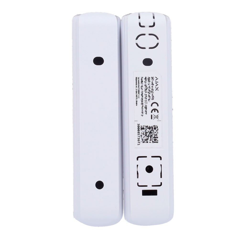 Contact magnétique blanc porte/fenêtre Protocole Fibra Certificat de grade 2 Indicateur LED 1 entrée pour capteur filaire NC 