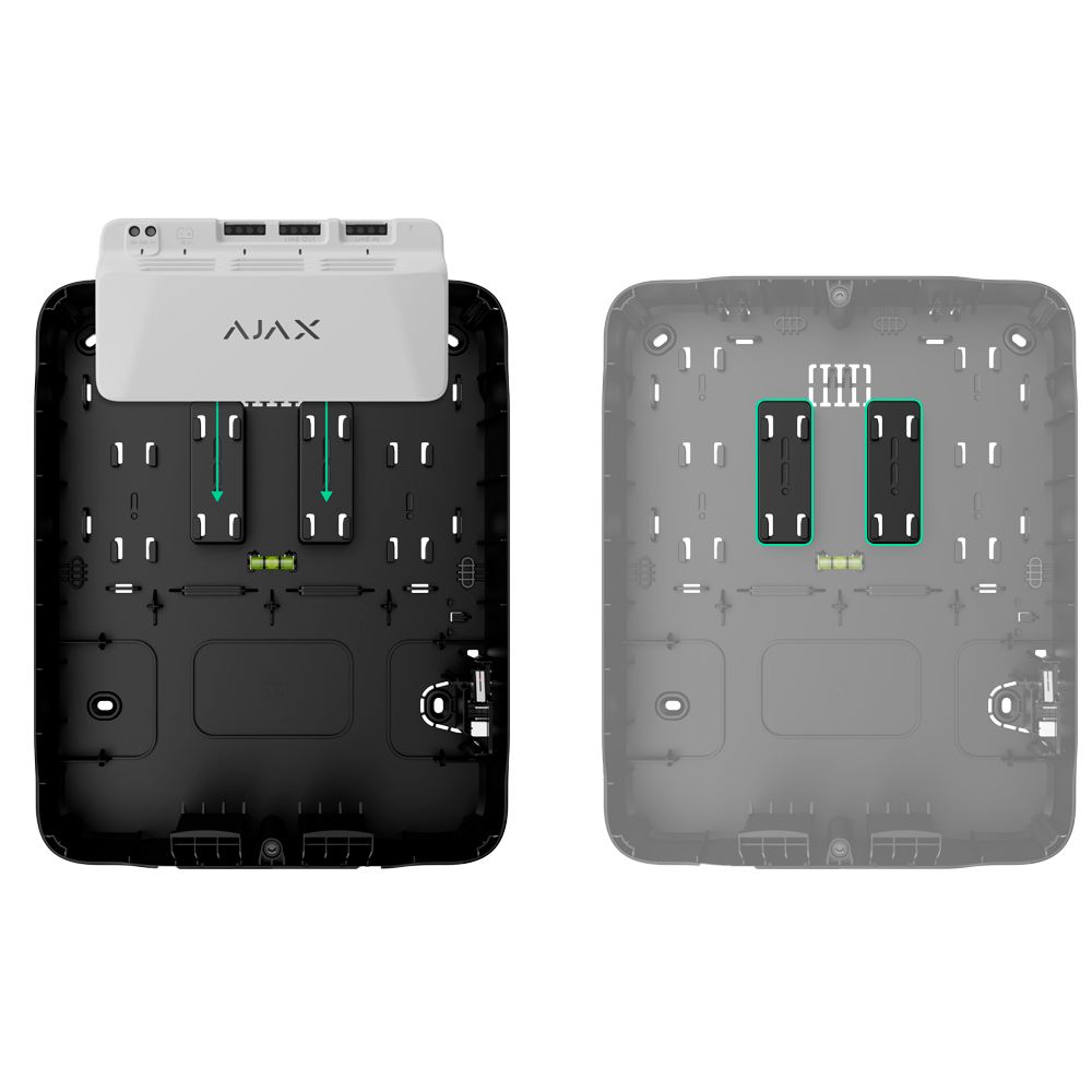 Module pour alimentation supplémentaire du bus Fibra - Puissance de sortie de 75 W - Certifié Grade 3 - Étend la portée de jusqu'à 2.000 mètres en plus - Jusqu'à 10 modules par bus - Alimentation principale de 230 VAC
