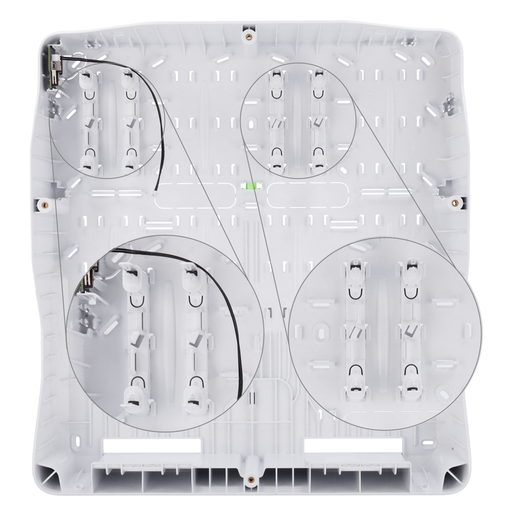 Support blanc pour modules Fibra Pour le boîtier FIBRA-CASE-D430-W Compatible avec les dispositifs Fibra: LineProtect, LineSplit et MultiRelay 