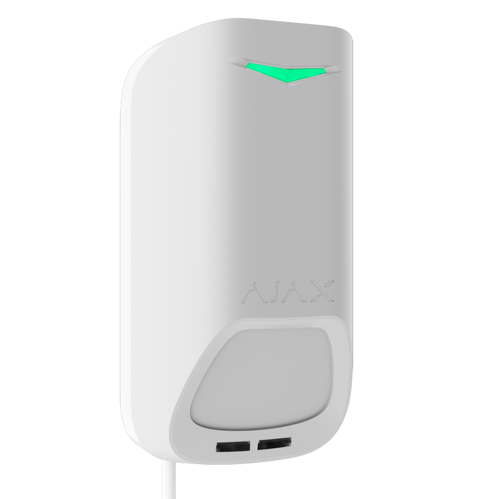 Capteur PIR double technologie PIR et micro-ondes en bande K Certifié Grade 3 Plage de détection 15 m (H: 90°) Capteur anti-masquage Protocole Fibra