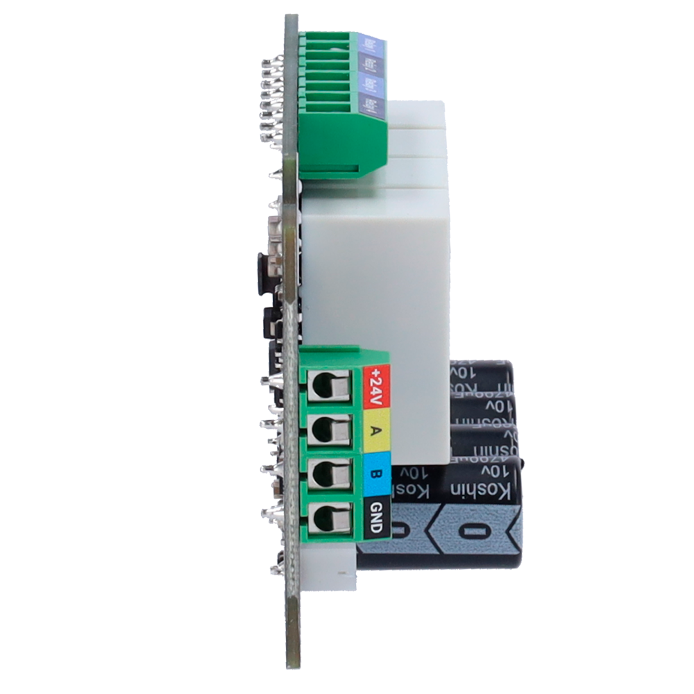 Module avec 4 relais indépendants Protocole Fibra Certificat de grade 3 Statut des contacts: NF et NO 2 modes de fonctionnement: impulsion et bistable