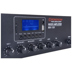 Ampli-préamplificateur 120W Bluetooth demi rack 19"