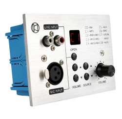 Platine murale entrée micro, sources audio, Bluetooth pour serie amplificateur AMX-4