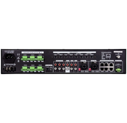 Amplificateur - mélangeur, 6 X 240 W, 19" avec 24V et music cut