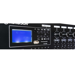 Amplificateur - mélangeur, 6 X 240 W, 19" avec 24V et music cut