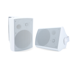 Enceinte active 2 x 20 Watts + enceinte passive (blanches) 