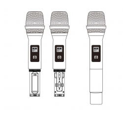 microphone main UHF compatible pour BE-2020